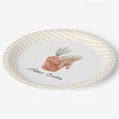 Whimsical Easter Bunny Papieren Bordje (Gekanteld)