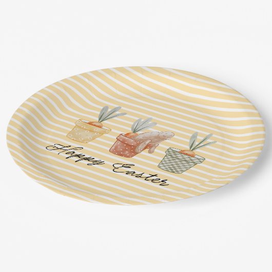 Whimsical Easter Bunny Papieren Bordje (Gekanteld)