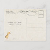 Whimsical  Easter Duck Family Briefkaart (Achterkant)