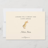 Whimsical  Easter Duck Family Feestdagenkaart (Achterkant)