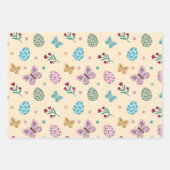 Whimsical Easter Egg, Butterfly & Floral Inpakpapier Vel (Voorkant 3)
