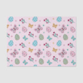 Whimsical Easter Egg, Butterfly & Floral Tissuepapier (Voorkant)