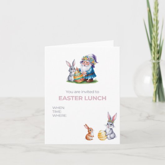 Whimsical Easter Egg Hunt: Waterverf Bunny en Gn (Voorkant)