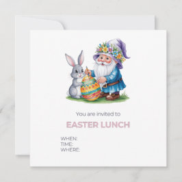 Whimsical Easter Egg Hunt: Waterverf Bunny en Gn Save The Date