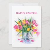 Whimsical Easter Eggs en Tulis Kaart (Achterkant)