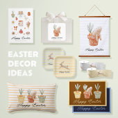 Whimsical Easter Icons Wenskaart Feestdagenkaart