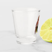 Whimsical Eastern Screech Owl Monogram Shot Glas (Links)