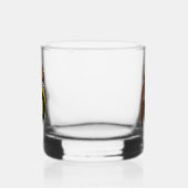 Whimsical Eastern Screech Owl Monogram Whisky Glas (Links)