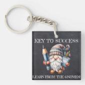 Whimsical Educator: Gnoom op schoolbord Sleutelhanger (Voorkant)