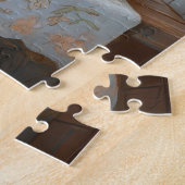 Whimsical Eekhoorn Drink Tea Café Art Legpuzzel (Zijkant)