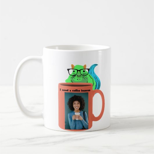 Whimsical Eekhoorn Thema Koffie Mok (Links)