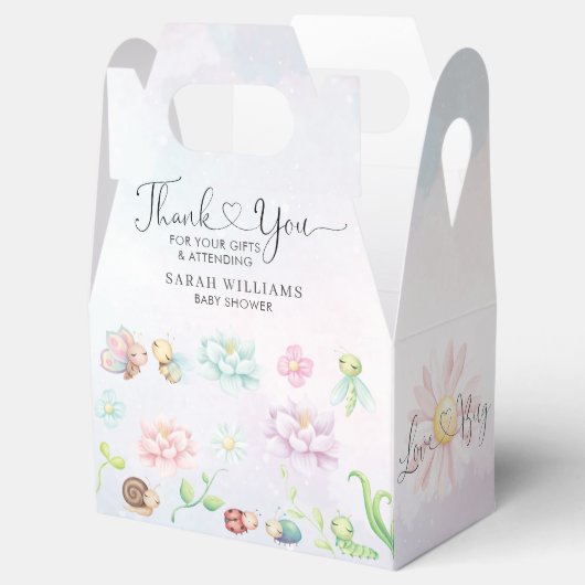 Whimsical een beetje liefde bug regenboog bedankdoosjes (Geopend)