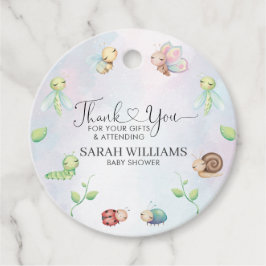 Whimsical een beetje liefde bug regenboog bedankjes labels