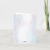 Whimsical een beetje liefde bug regenboog dank u k bedankkaart (Achterkant)