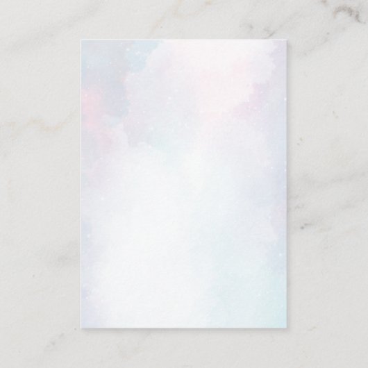 Whimsical een beetje liefde bug regenboog luier lo informatiekaartje (Achterkant)