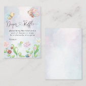 Whimsical een beetje liefde bug regenboog luier lo informatiekaartje (Voorkant / Achterkant)