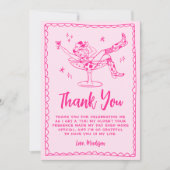 Whimsical Een beetje ouder Hot Pink verjaardagsfee Bedankkaart (Voorkant)