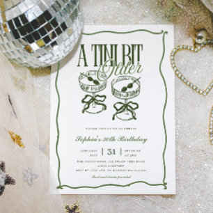 Whimsical Een beetje oudere Olive Martini verjaard Kaart