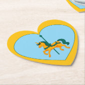 Whimsical Eenhoorn Baby shower Kartonnen Onderzetters (Gekanteld)