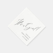 Whimsical Eenvoudig Neutraal Het is een Meisje Bab Servet (Hoek)