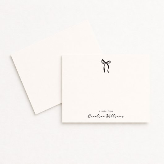 Whimsical eenvoudige boog, een notitie formulier k kaart