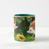 Whimsical Egels in een Engelse landtuin Mok (Midden)