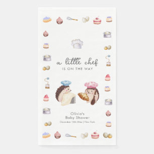 Whimsical Egeltje Little Chef Bakker Baby Shower  Servet