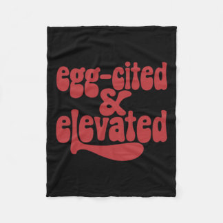 Whimsical Egg-geciteerde en verhoogde Pasen Fun Jo Fleece Deken