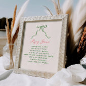 Whimsical eigenzinnig handgeschreven ringspel poster