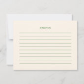 Whimsical eigenzinnig handgeschreven Vrijgezellenf Kaart (Achterkant)