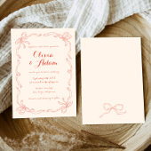 Whimsical eigenzinnige hand getekend Sinaasappel b Kaart