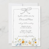 Whimsical eigenzinnige hand getekende boog Wildflo Kaart (Voorkant)