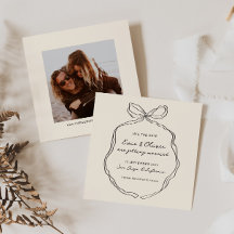 Whimsical eigenzinnige handgeschreven strik bruilo