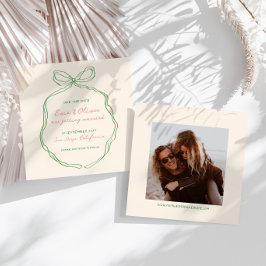 Whimsical eigenzinnige handgeschreven strik bruilo save the date