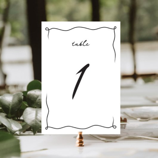 Whimsical eigenzinnige minimalistische hand geteke kaart