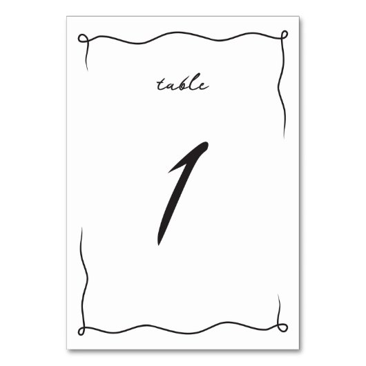 Whimsical eigenzinnige minimalistische hand geteke kaart (Voorkant)