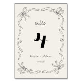 Whimsical eigenzinnige retro hand getekende boog b kaart (Voorkant)