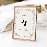 Whimsical eigenzinnige retro hand getekende boog b kaart<br><div class="desc">Verbeter uw huwelijksreceptie met onze Whimsical Quirky Retro Hand Drawn Bow Wedding Table Numbers. Met charmante handgetekende bogen en een speels retro-ontwerp, voegen deze tafelnummers een unieke en heerlijke touch toe aan uw decor. Perfect voor het begeleiden van gasten naar hun stoelen terwijl het toevoegen van een grillige flair aan...</div>