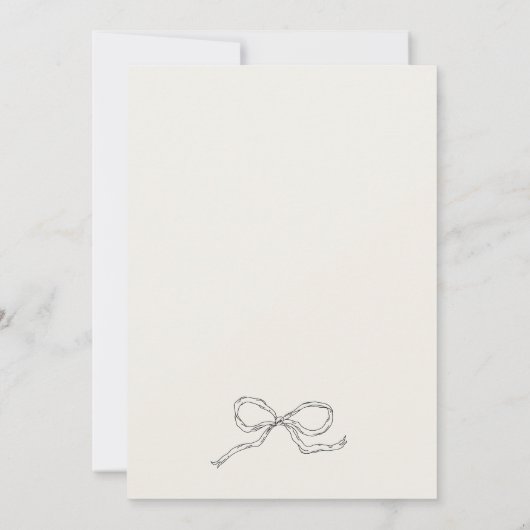 Whimsical eigenzinnige retro hand getekende boog b kaart (Achterkant)