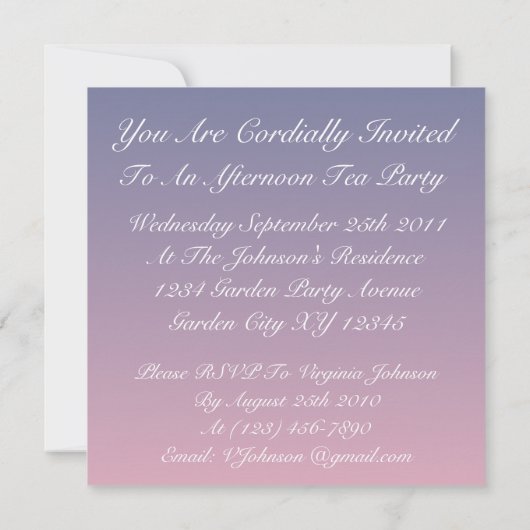 Whimsical Elegance Kaart (Achterkant)