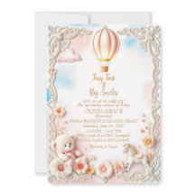 Whimsical & Elegant Baby shower Uitnodiging