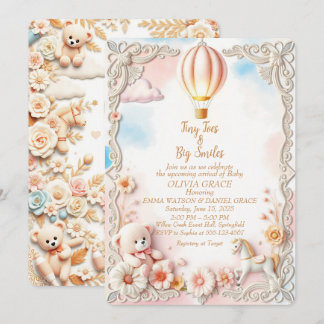 Whimsical & Elegant Baby shower Uitnodiging