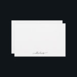 Whimsical Elegant Feminine Black Script Name Briefpapier<br><div class="desc">Werk uw persoonlijke kantoorbenodigdheden bij met dit Whimsical Elegant Feminine Black Script Name stationery paper met een jouw naam van keuze in het calligrafische script in het zwart.</div>