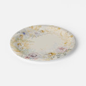 whimsical elegant floral baby shower papieren bordje (Gekanteld)