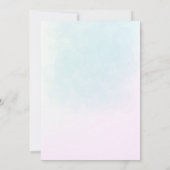 Whimsical Elegant Onder het Zee Zeemeermin Verjaar Kaart (Achterkant)