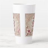Whimsical Elegant Pink and Gold Pastel Nutcracker Latte Mok (Voorkant)