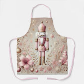 Whimsical Elegant Pink and Gold Pastel Nutcracker  Schort (Voorkant)