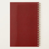 Whimsical  Elegant Red Book Hoesje Planner (Achterkant)