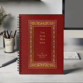 Whimsical  Elegant Red Book Hoesje Planner