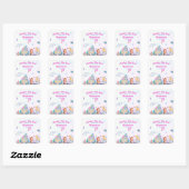 Whimsical Elegant Sweet Onder het Zee Zeemeermin Vierkante Sticker (Vel)